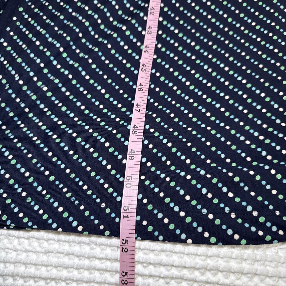 Lands End Maxi Dress Womens S/P Navy Colorful Polka Dot Sleeveless Comfort EUC - Picture 8 of 13